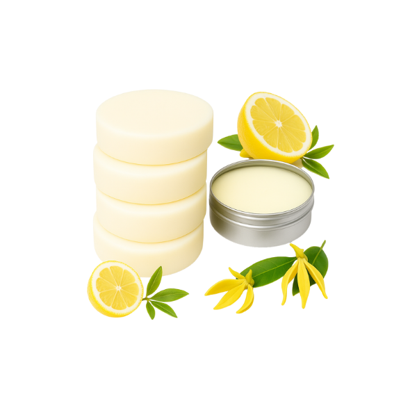 Sakina Strands Conditioner Bar – Lemon & Ylang Ylang (Solid, 3 oz, Plastic-Free Tin)