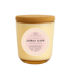 Jannah Bloom – 12oz Coconut Apricot Wax Candle | Champagne Sonoma Jar with Wooden Wick | Green Leaves, Dewy Petals & Orange Blossom