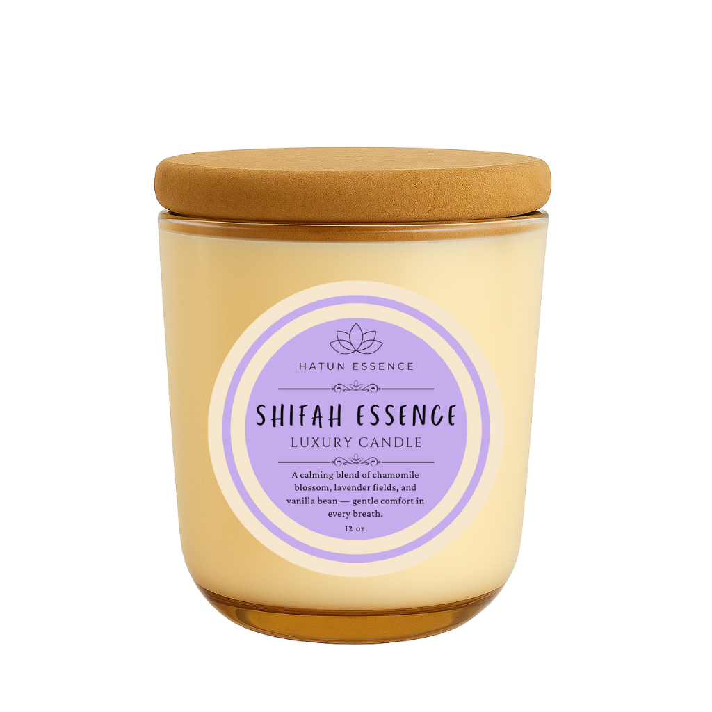 Shifah Essence – 12oz Coconut Apricot Wax Candle | Champagne Sonoma Jar with Wooden Wick | Chamomile Blossom, Lavender & Vanilla Bean