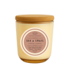 Silk & Spices – 12oz Coconut Apricot Wax Candle | Champagne Sonoma Jar with Wooden Wick | Spiced Amber, Soft Musk & Cashmere
