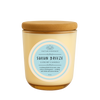 Sukun Breeze – 12oz Coconut Apricot Wax Candle | Champagne Sonoma Jar with Wooden Wick | Sea Mist, Clean Cotton & Bergamot