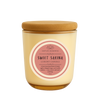Sweet Sakina – 12oz Coconut Apricot Wax Candle | Champagne Sonoma Jar with Wooden Wick | Baked Apple, Whipped Sugar & Vanilla Embers