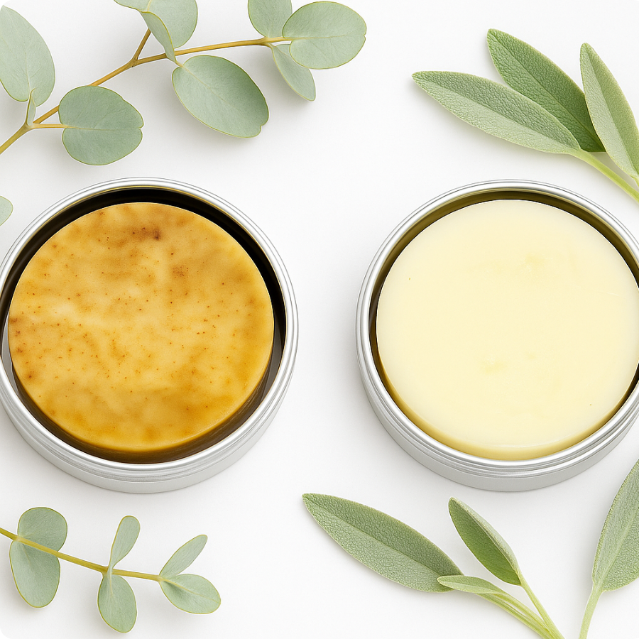 Arwa Clarity Shampoo & Conditioner Bar Duo – Eucalyptus & Sage | Purifying Hair Set