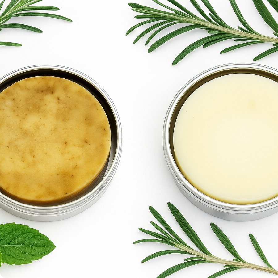 Nur & Nourish Shampoo & Conditioner Bar Duo – Rosemary & Peppermint | Strength + Scalp Care Set