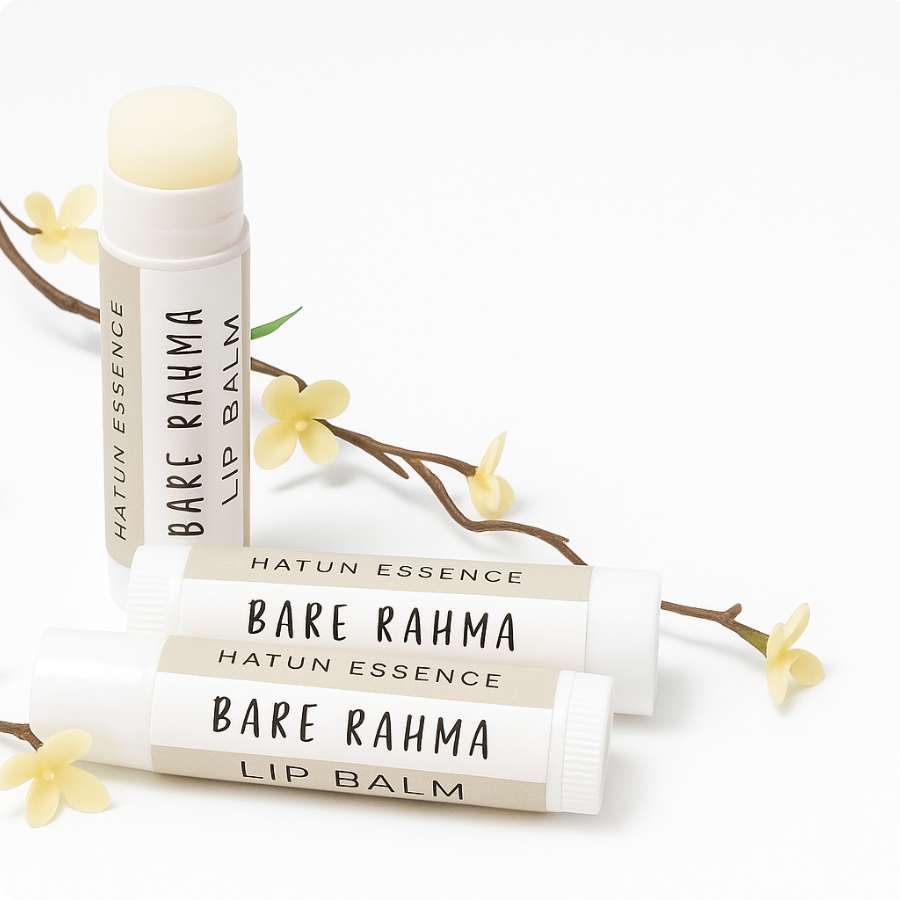 Bare Rahma Lip Balm – Unscented with Chamomile & Calendula | 0.33 oz Tube