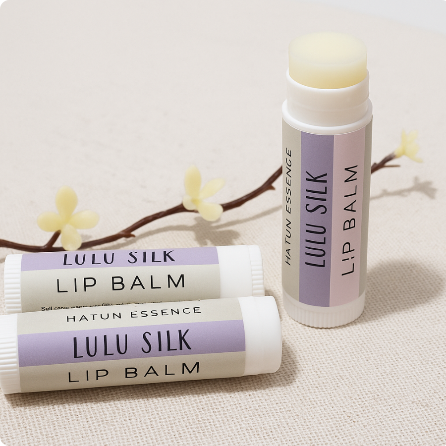 Lulu Silk Lip Balm – Amber, Lavender & Cashmere | 0.33 oz Tube
