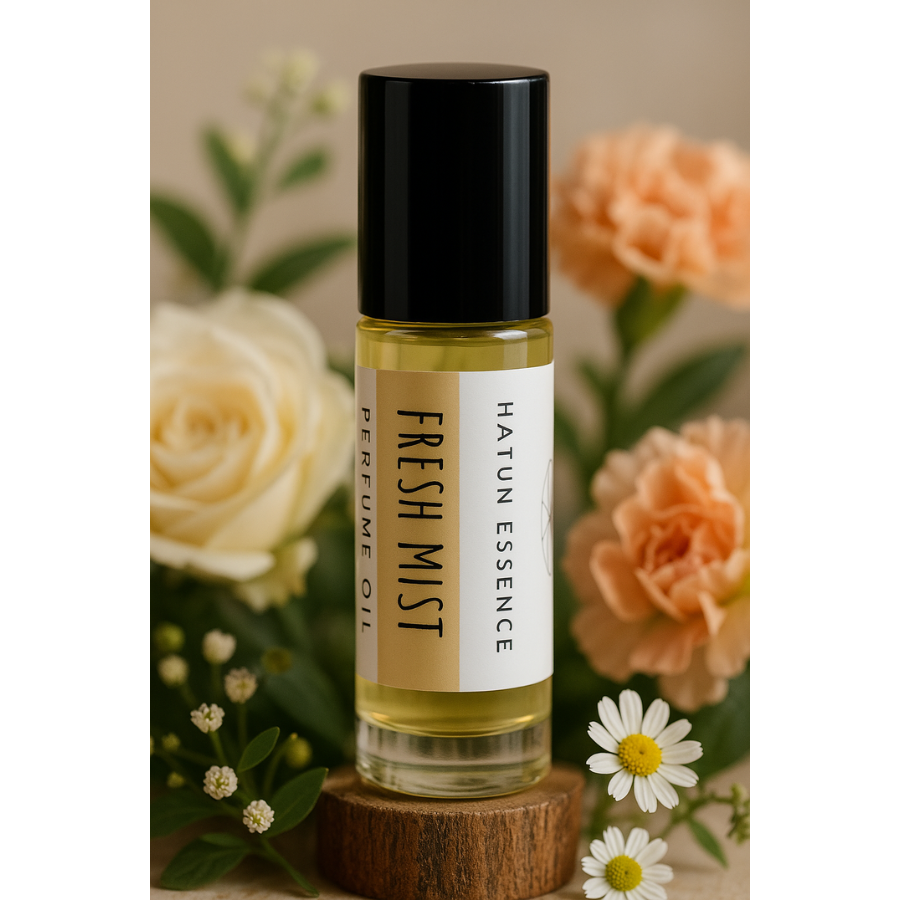 Fresh Mist Perfume Oil – .33oz Roll-On | Cucumber, Green Tea & Soft Citrus Blossom | Alcohol-Free & Refreshing