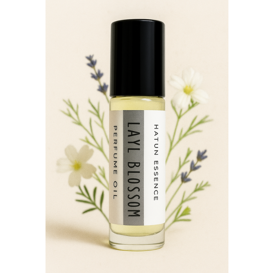 Layl Blossom Perfume Oil – .33oz Roll-On | Jasmine, Palo Santo, Sandalwood & Grapefruit | Alcohol-Free & Long-Lasting
