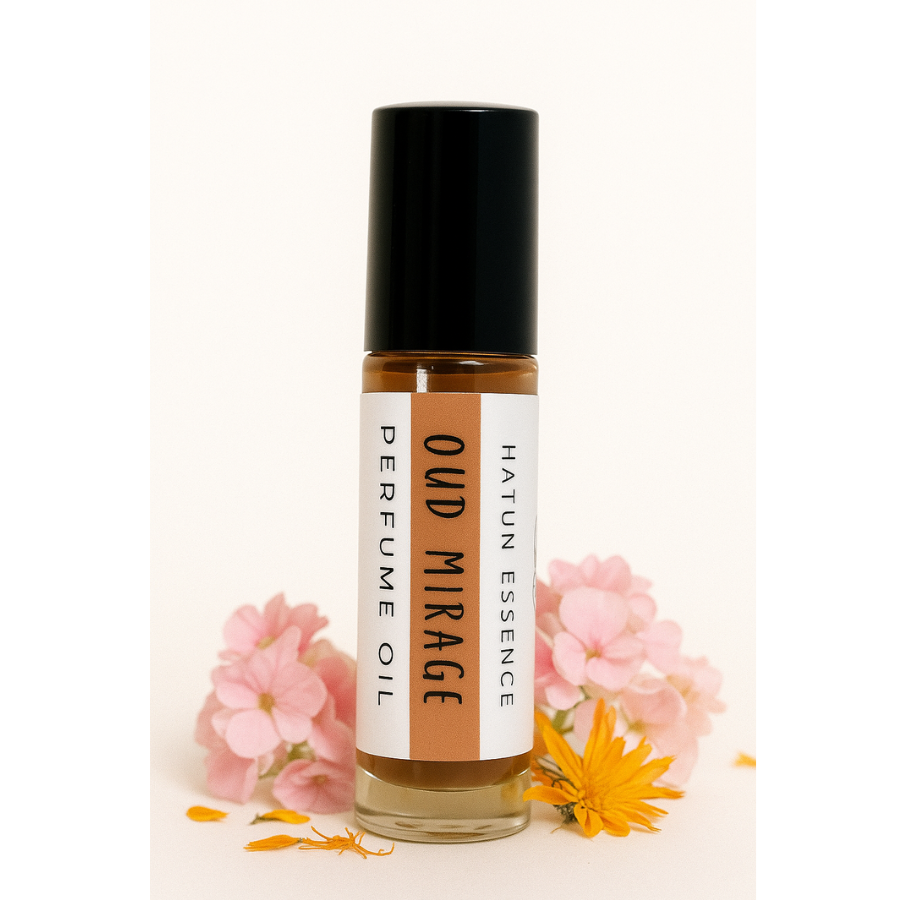 Oud Mirage Perfume Oil – .33oz Roll-On | Oud, Patchouli, Orange & Vanilla | Alcohol-Free & Long-Lasting