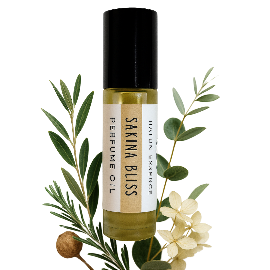 Sakina Bliss Perfume Oil – .33oz Roll-On | Sandalwood, Citrus & Oud | Alcohol-Free & Long-Lasting